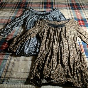 Two Cheetah Print Tops